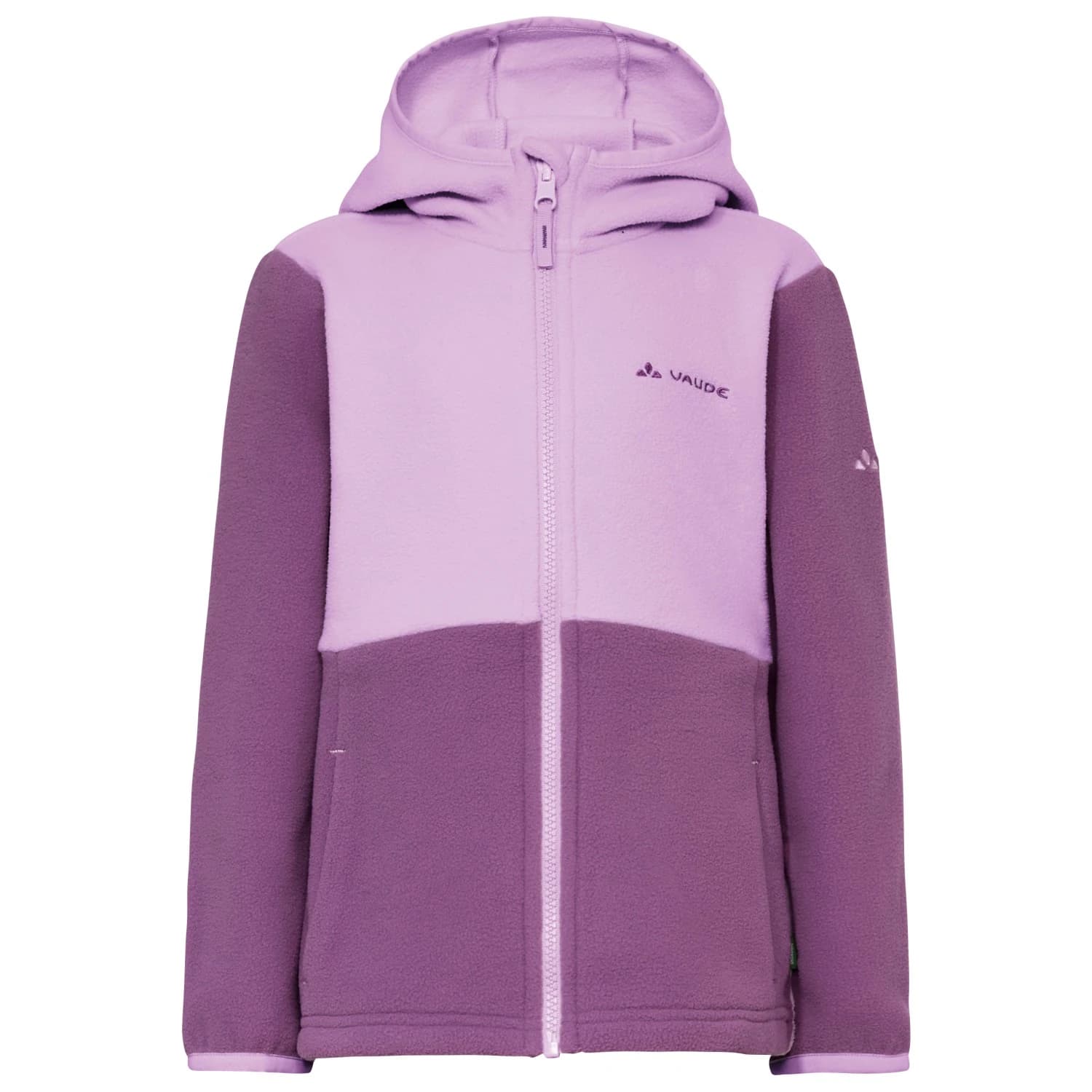 Детско поларено яке Vaude Kid's Pulex Hooded Jacket II Fleece jacket - Magenta