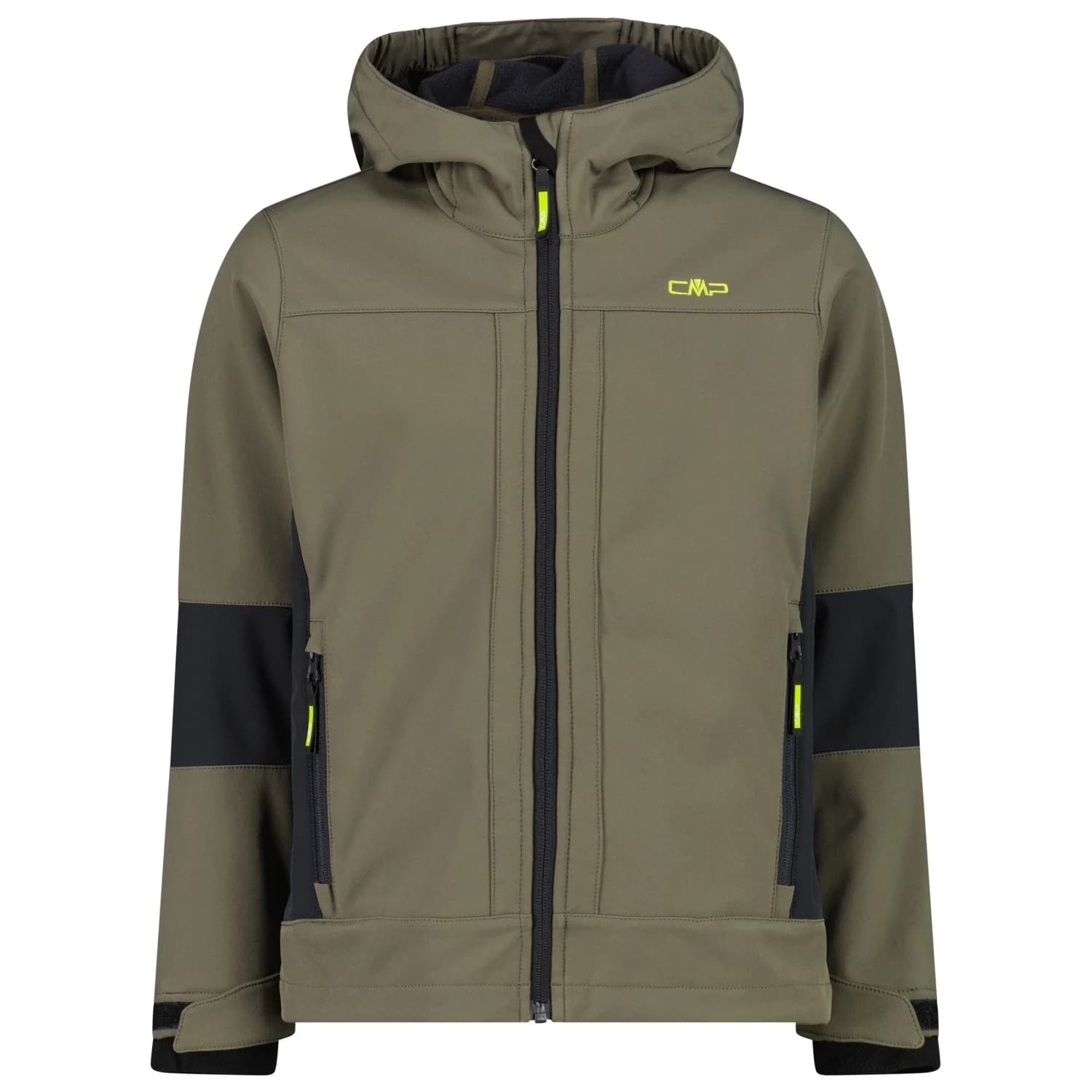 Софтшел яке CMP Boy's Jacket Fix Hood Softshell Softshell jacket - Olive / Antracite