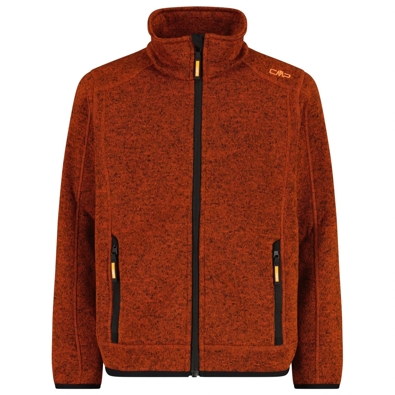 Поларено яке CMP Boy's Jacket Jacquard Knitted Fleece jacket - Brick / Nero