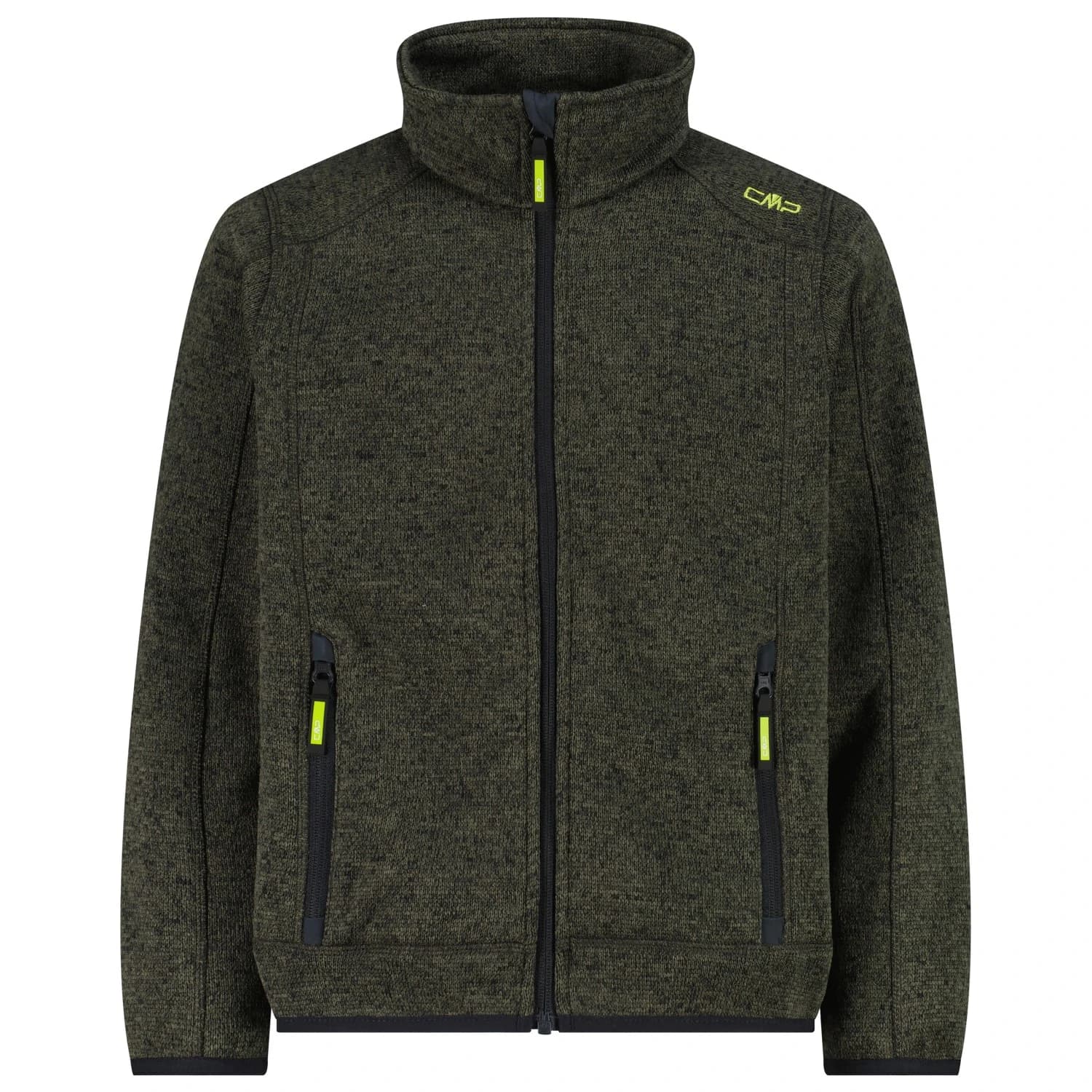 Поларено яке CMP Boy's Jacket Jacquard Knitted Fleece jacket - Olive / Antracite