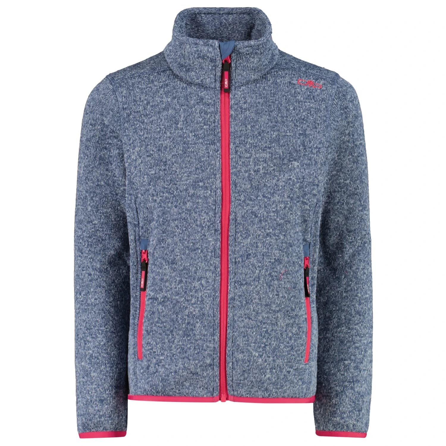 Поларено яке CMP Girl's Jacket Jacquard Knitted Fleece jacket - Space / Sky Blue