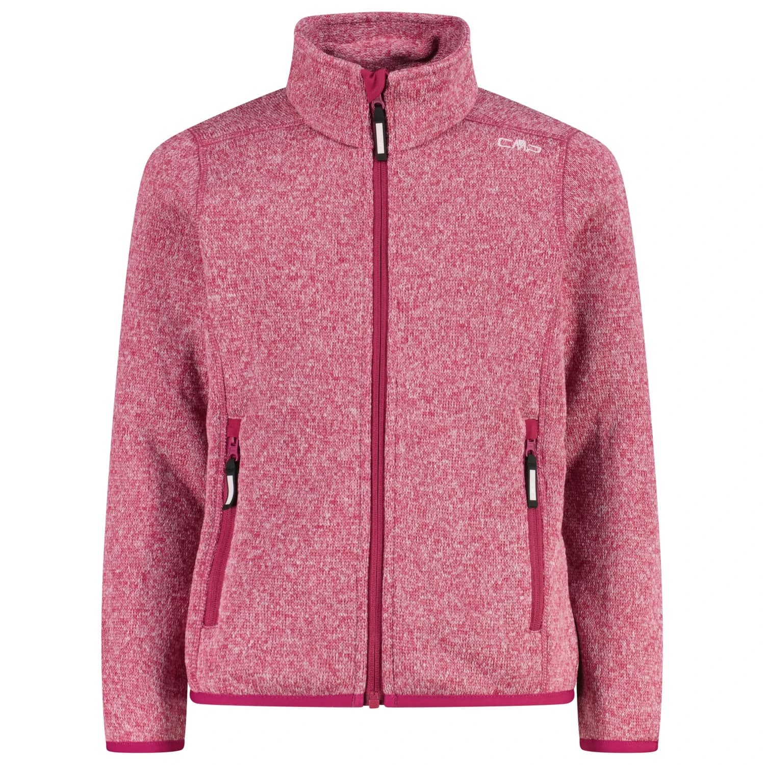 Поларено яке CMP Girl's Jacket Jacquard Knitted Fleece jacket - Amaranto / Soft Pink