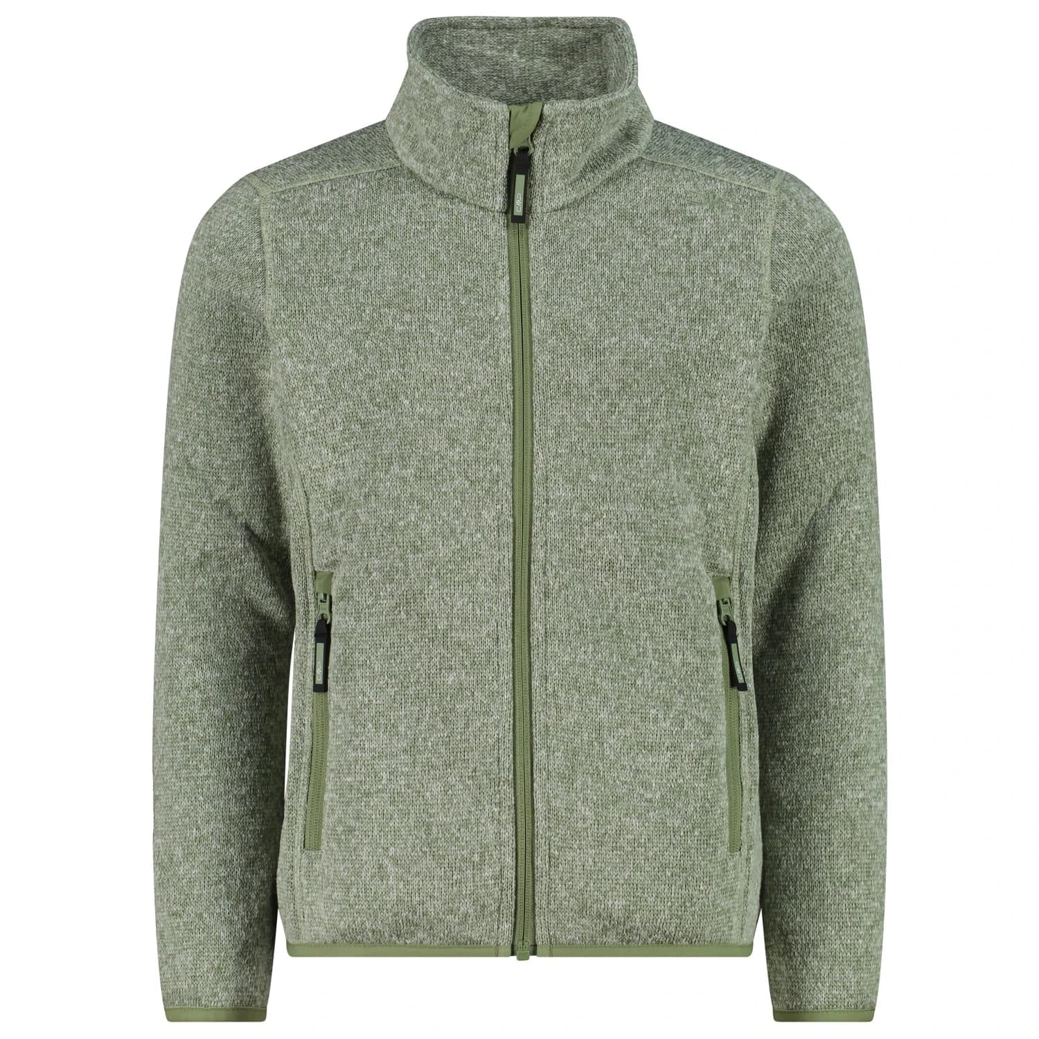 Поларено яке CMP Girl's Jacket Jacquard Knitted Fleece jacket - Green Tea / B.Co Gesso