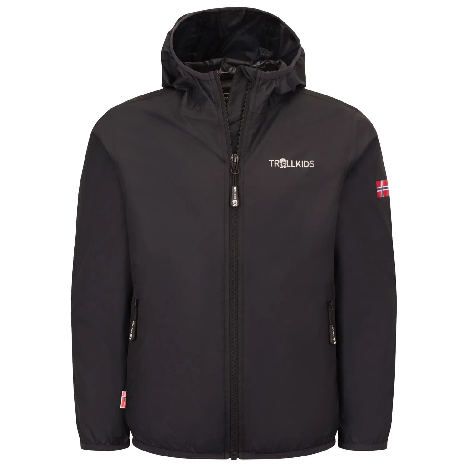 Детско водоустойчиво яке Trollkids Kid's Trolltunga Jacket Waterproof jacket - Black
