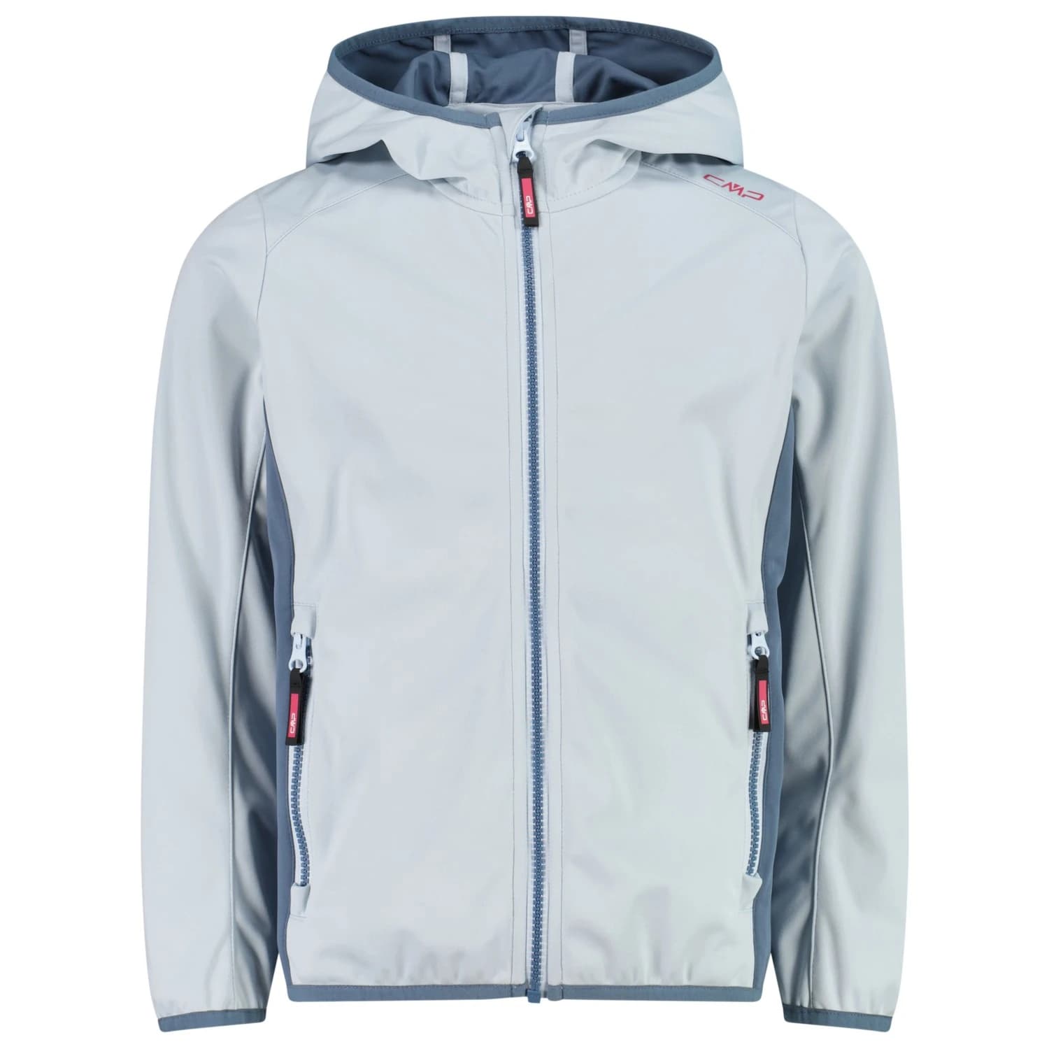 Софтшел яке CMP Girl's Jacket Fix Hood Light Softshell Softshell jacket - Sky Blue