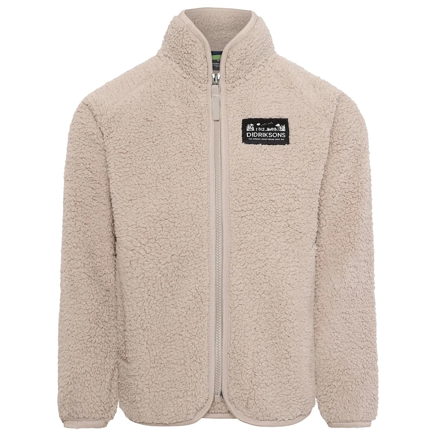 Детско поларено яке Didriksons Kid's Gibbs Full-Zip 2 Fleece jacket - Beach Beige