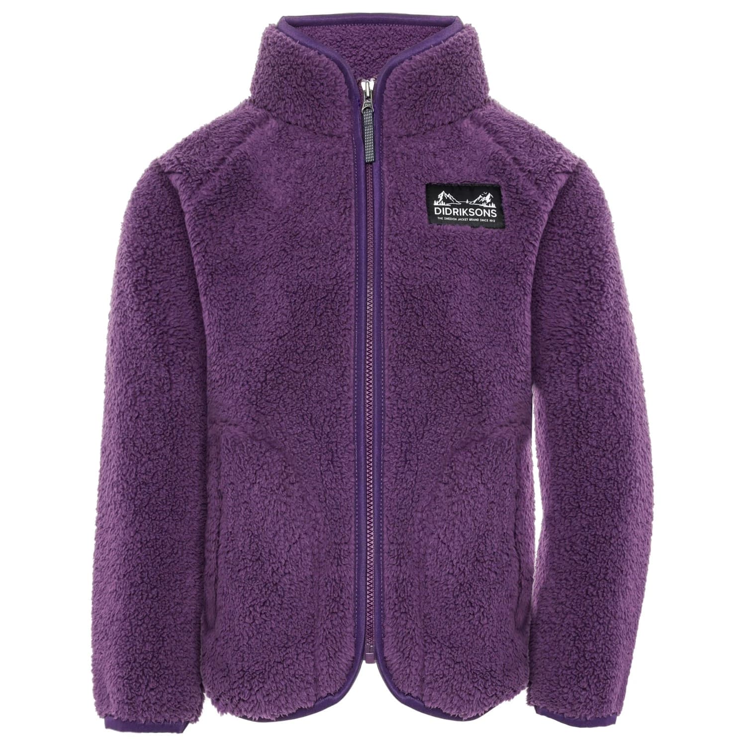 Детско поларено яке Didriksons Kid's Gibbs Full-Zip 2 Fleece jacket - Northen Purple