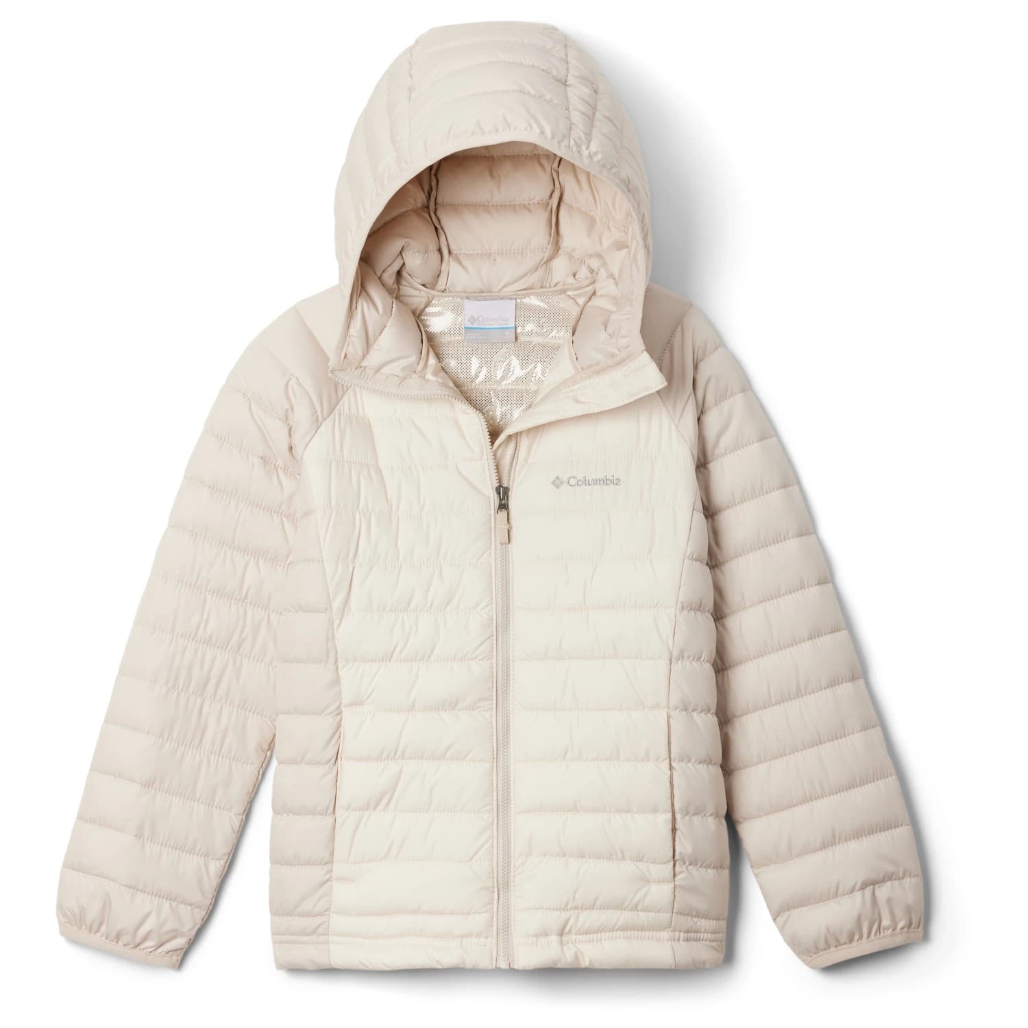 Детско синтетично яке Columbia Kid's Powder Lite II/1 Hooded Jacket Synthetic jacket - Chalk / Dark Stone