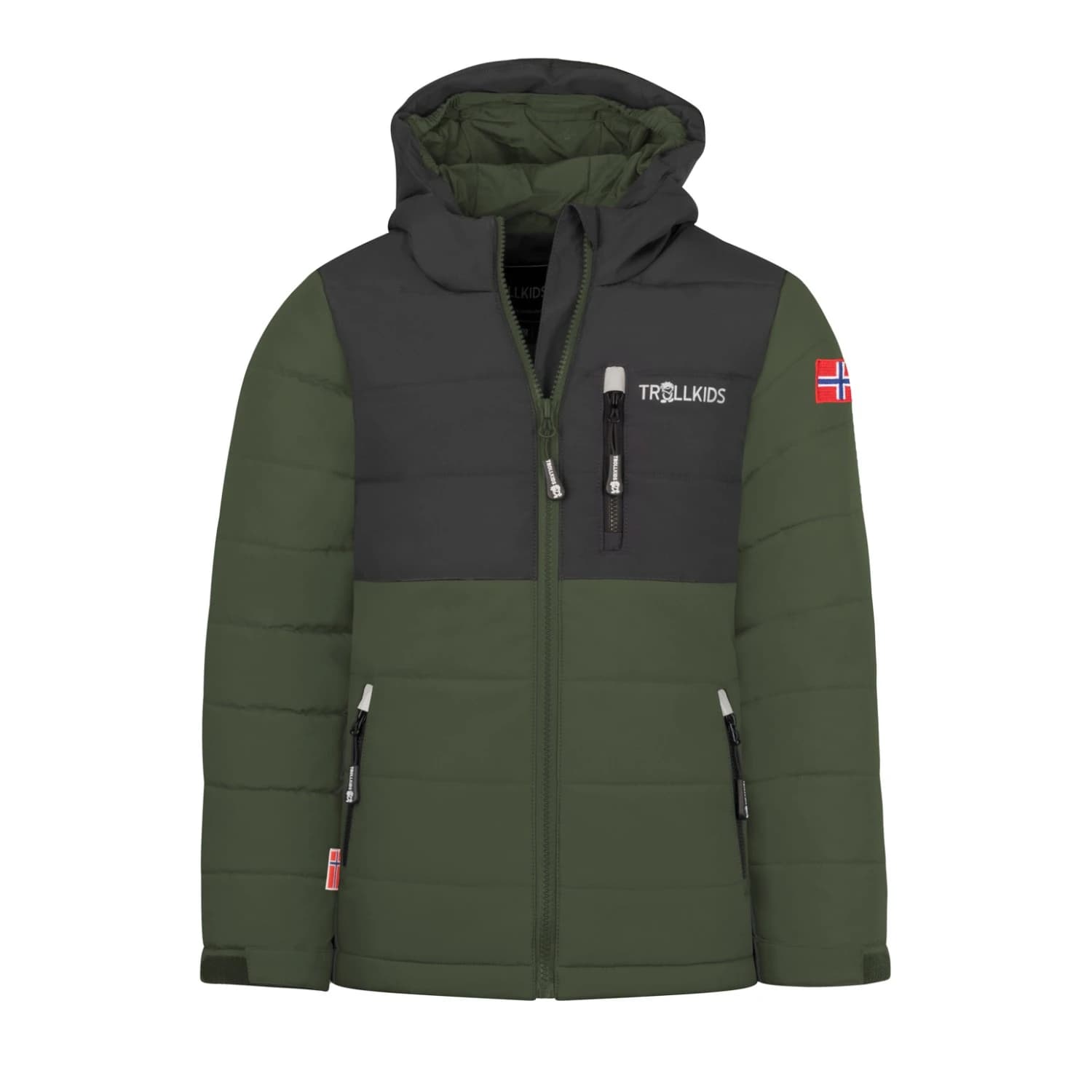 Детско ски яке Trollkids Kid's Hemsedal Snow Jacket XT Ski jacket - Ivy / Black