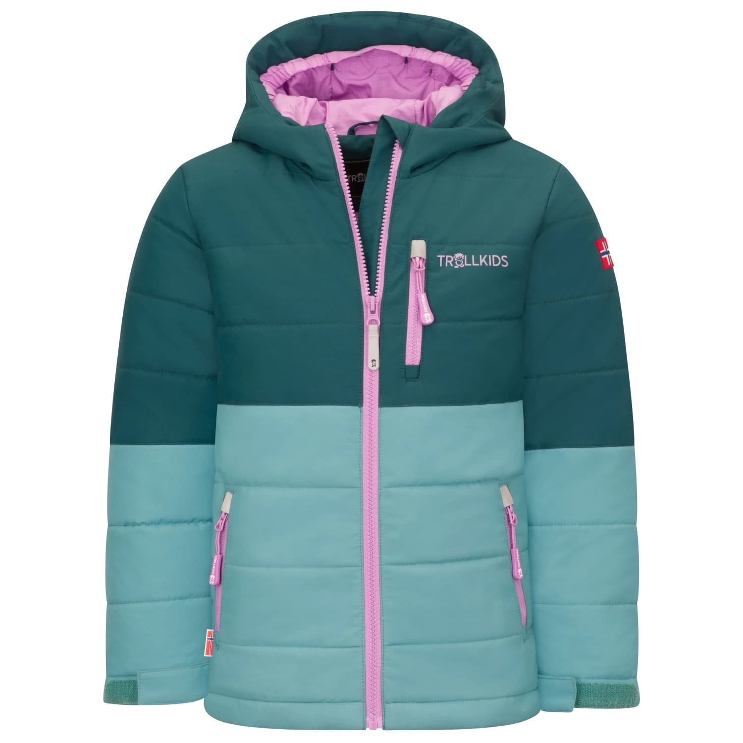 Детско ски яке Trollkids Kid's Hemsedal Snow Jacket XT Ski jacket - Midnight Petrol / Dusty Teal
