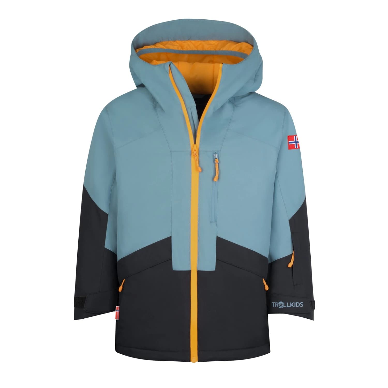 Детско ски яке Trollkids Kid's Kongsberg Jacket Winter jacket - Steel Blue / Black / Mango