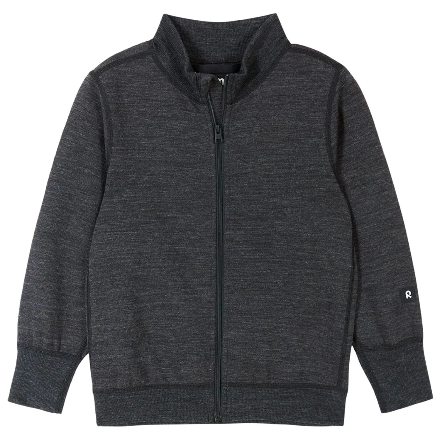 Детско вълнено яке Reima Kid's Mahin Merino jumper - Black Melange