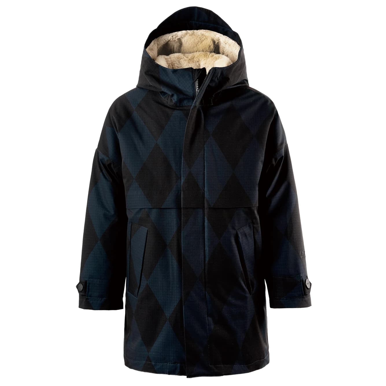 Детско яке парка GOSOAKY Kid's Desert Fox Parka - Argyle Black / Blue