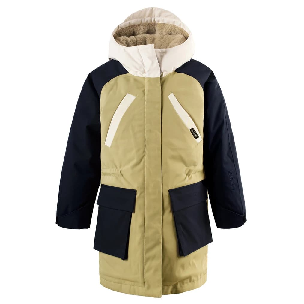 Детско яке парка GOSOAKY Kid's Fast Camel Parka - Gray Green Multi