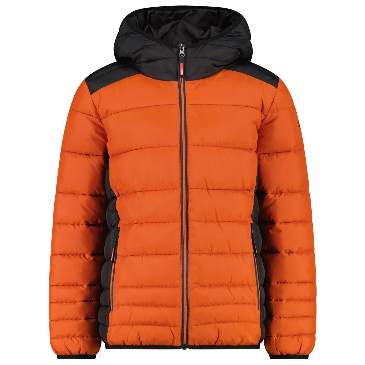 Детско синтетично яке CMP Kid's Jacket Fix Hood 34Z3294 Synthetic jacket - Brick / Nero