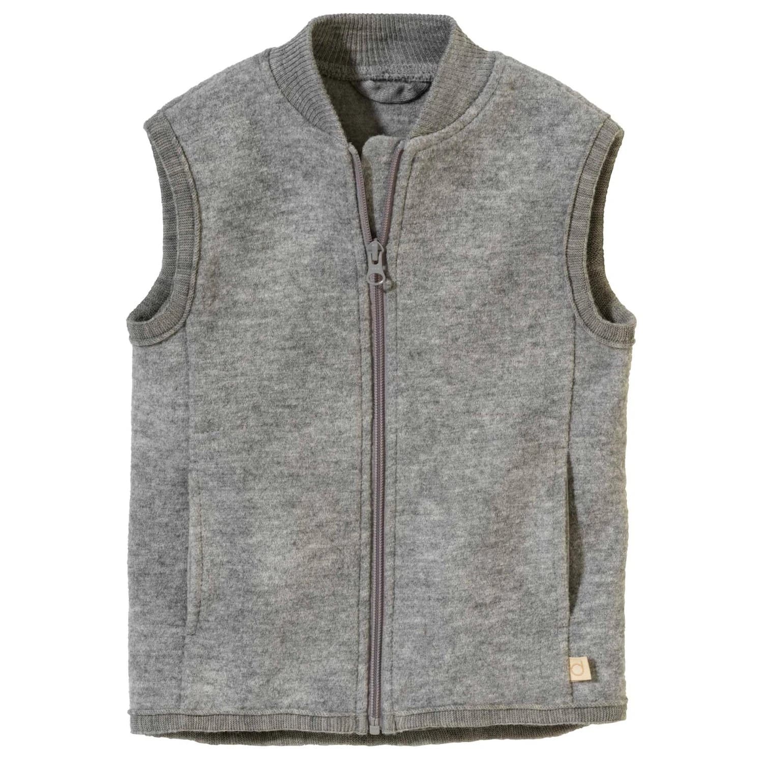 Детски вълнен елек disana Kid's Milled Wool Vest Merino vest - Grey