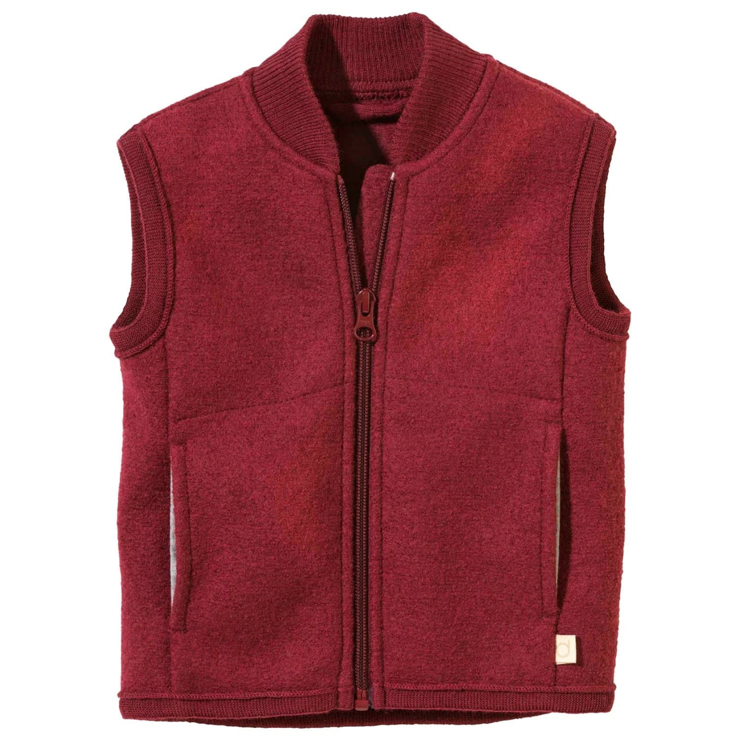 Детски вълнен елек Disana Kid's Milled Wool Vest Merino vest - Cassis