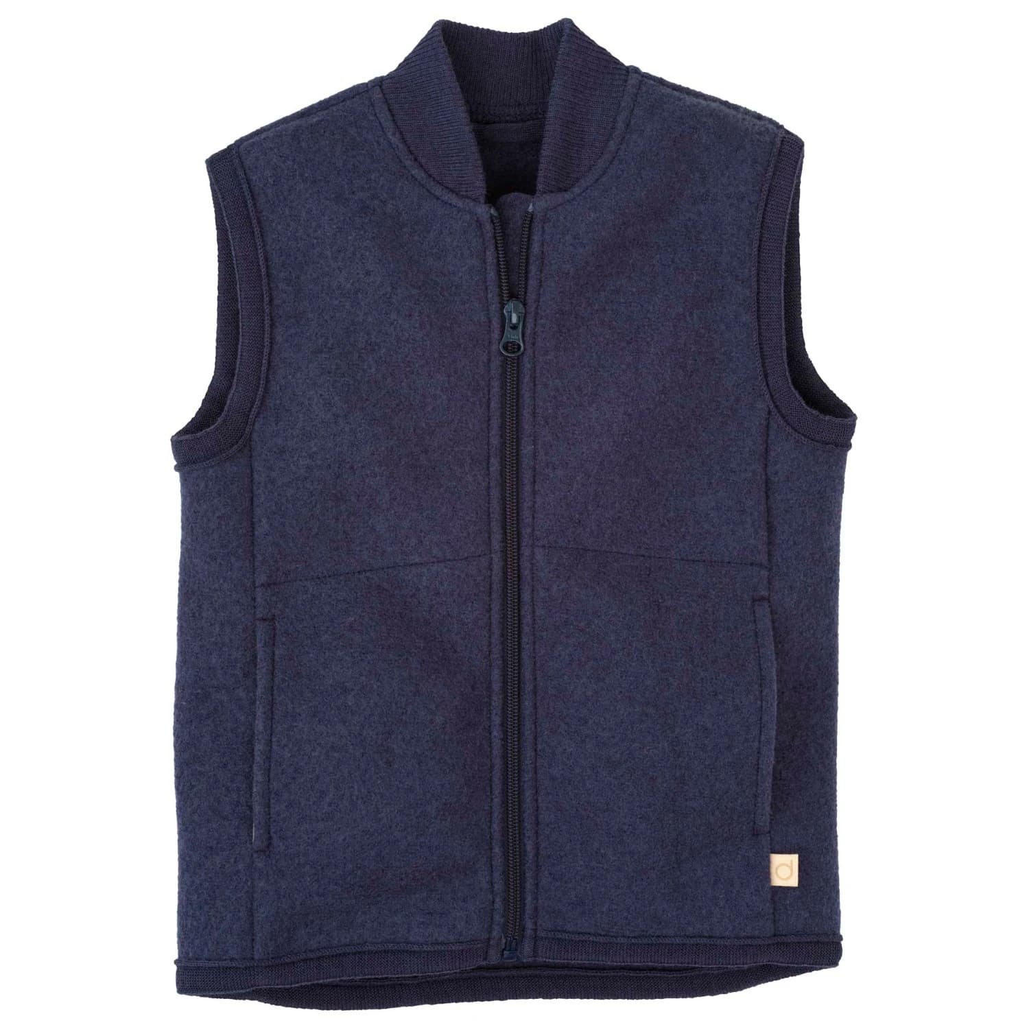 Детски вълнен елек disana Kid's Milled Wool Vest Merino vest - Indigo