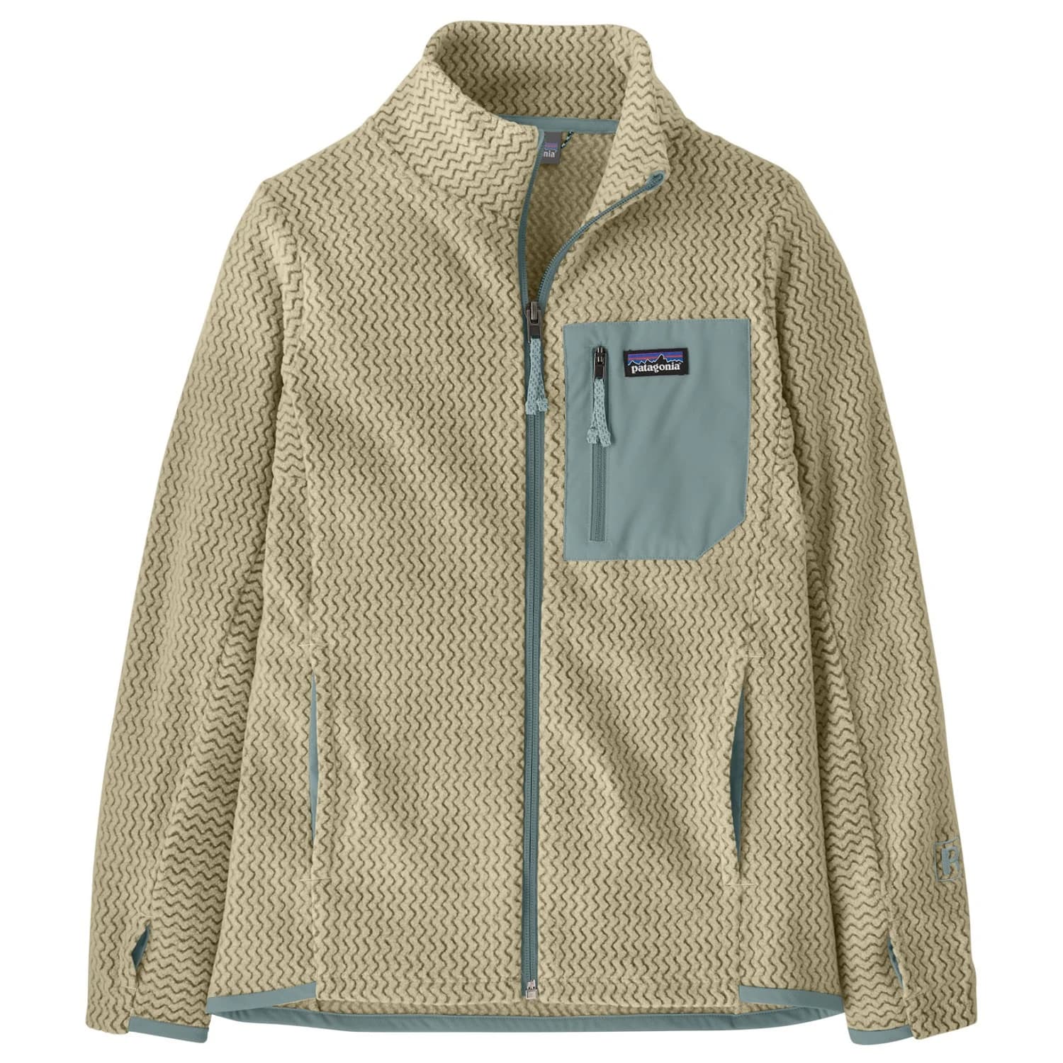 Детско поларено яке Patagonia Kid's R1 Air Full-Zip Jacket Fleece jacket - Weathered Stone