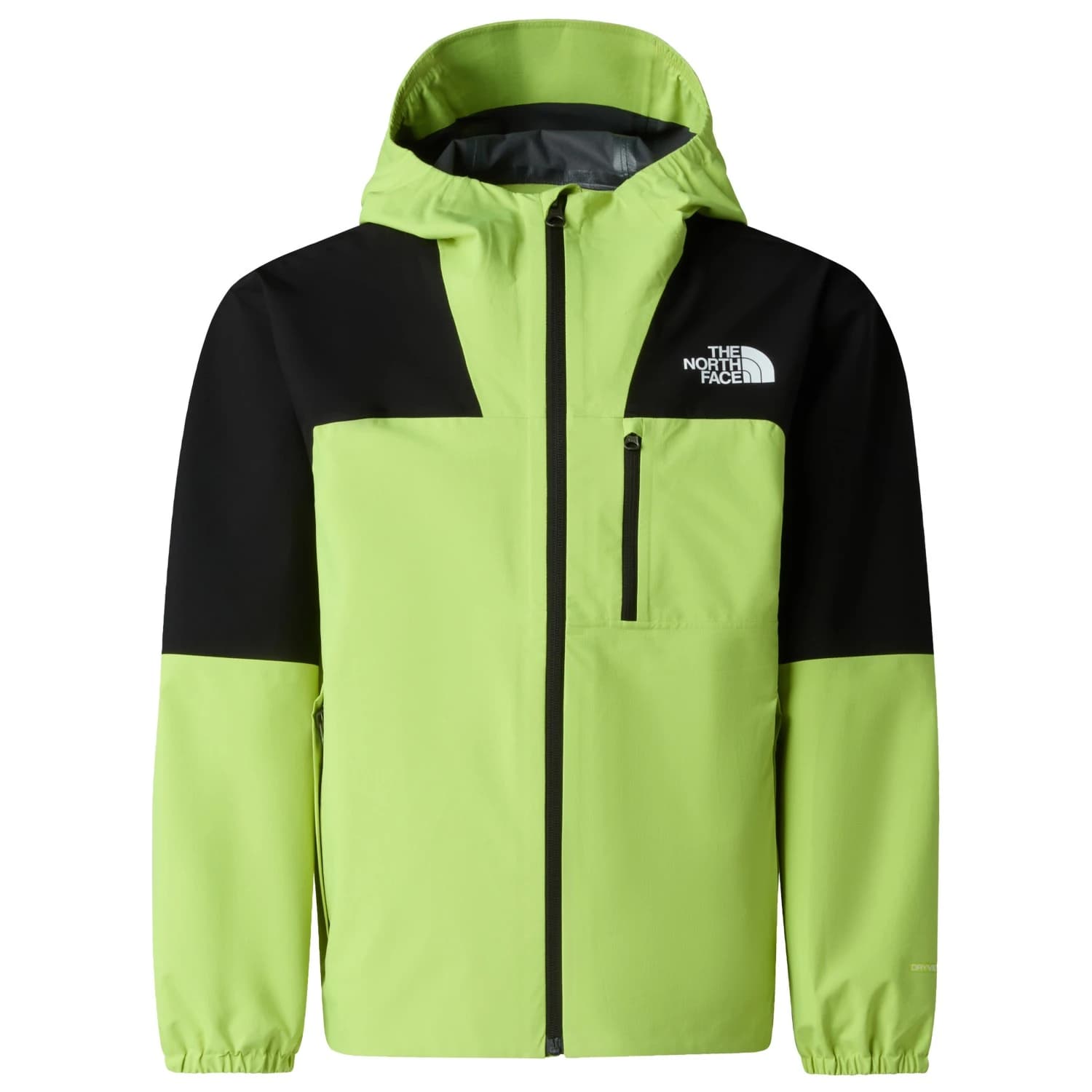 Детско водоустойчиво яке The North Face Kid's Teen Hike Packable Shell Waterproof jacket - Black / Fizz Lime