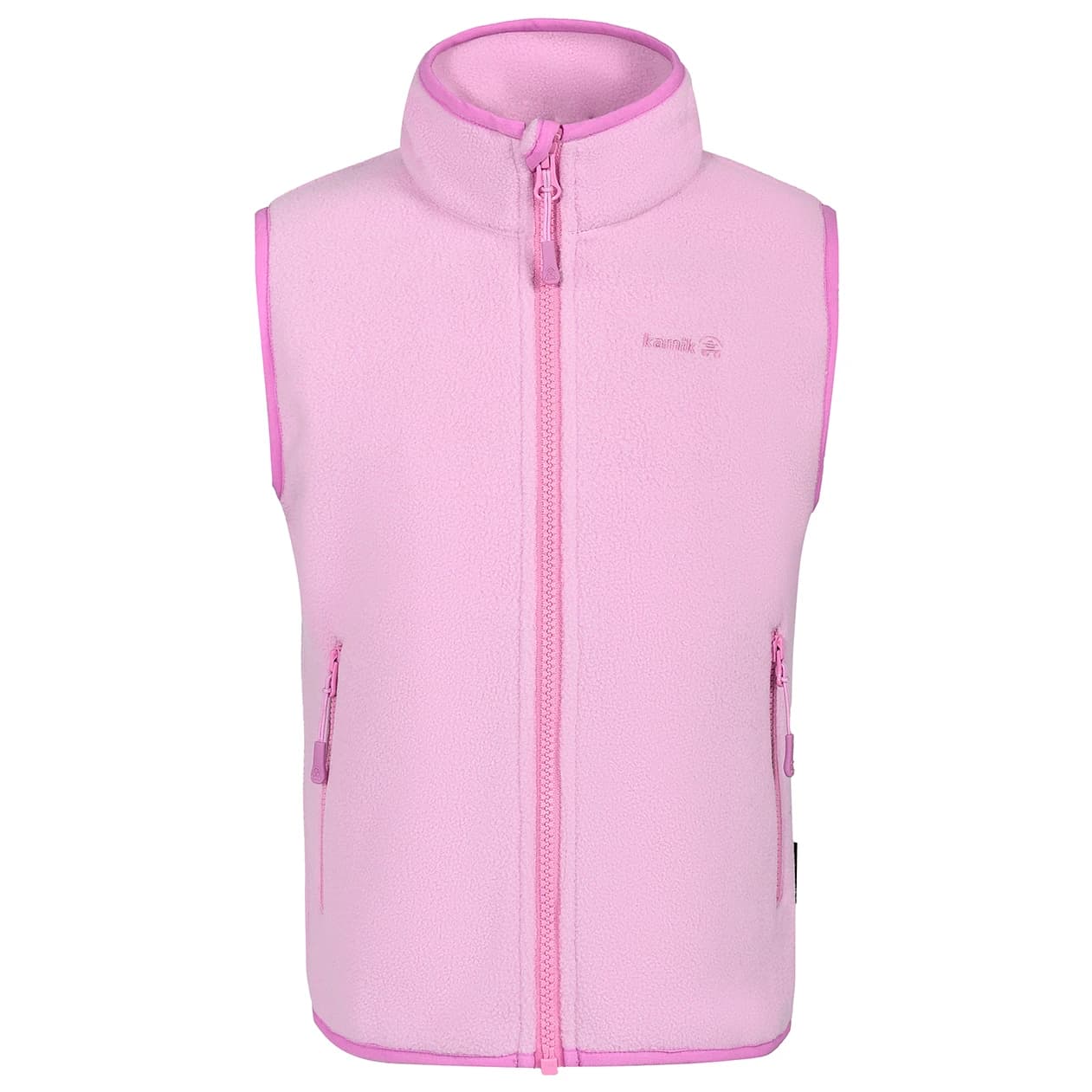 Детски поларен елек Kamik Kid's Dawn Fleece vest - Pink / Blossom