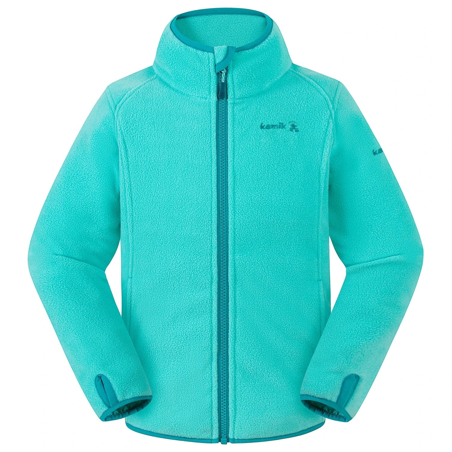 Детско поларено яке Kamik Kid's Linnea Fleece jacket - Aquacade / Teal