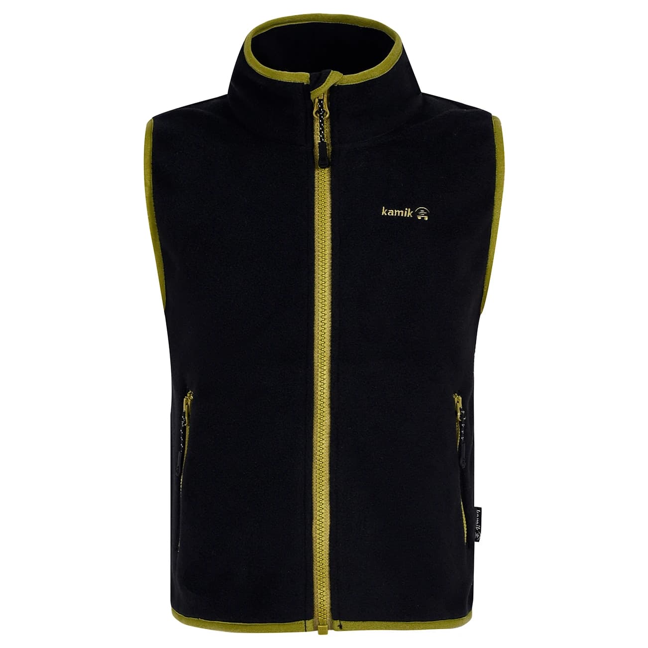 Детски поларен елек Kamik Kid's Phoenix Fleece vest - Black / Sage