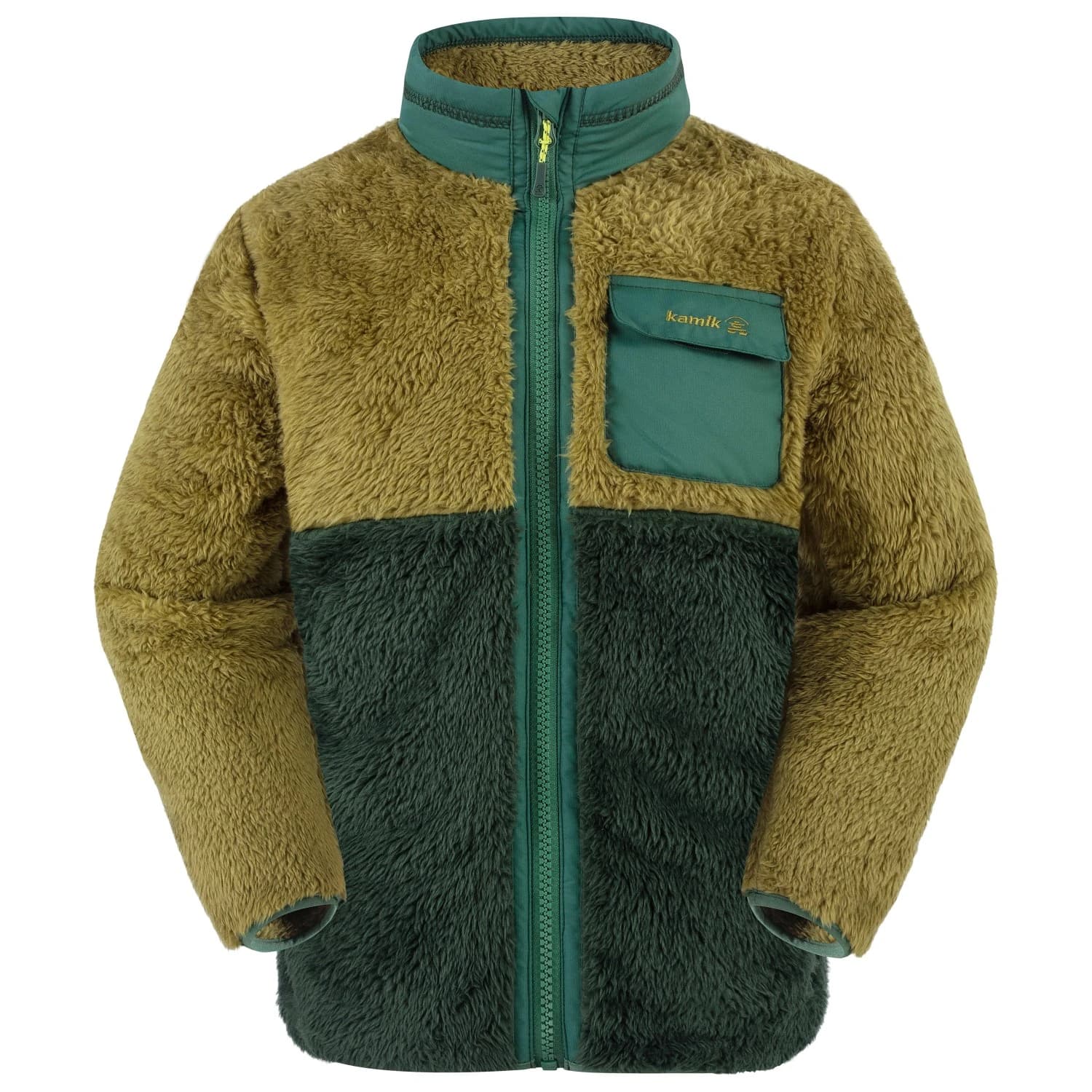 Детско поларено яке Kamik Kid's Shep Fleece jacket - Sage / Green