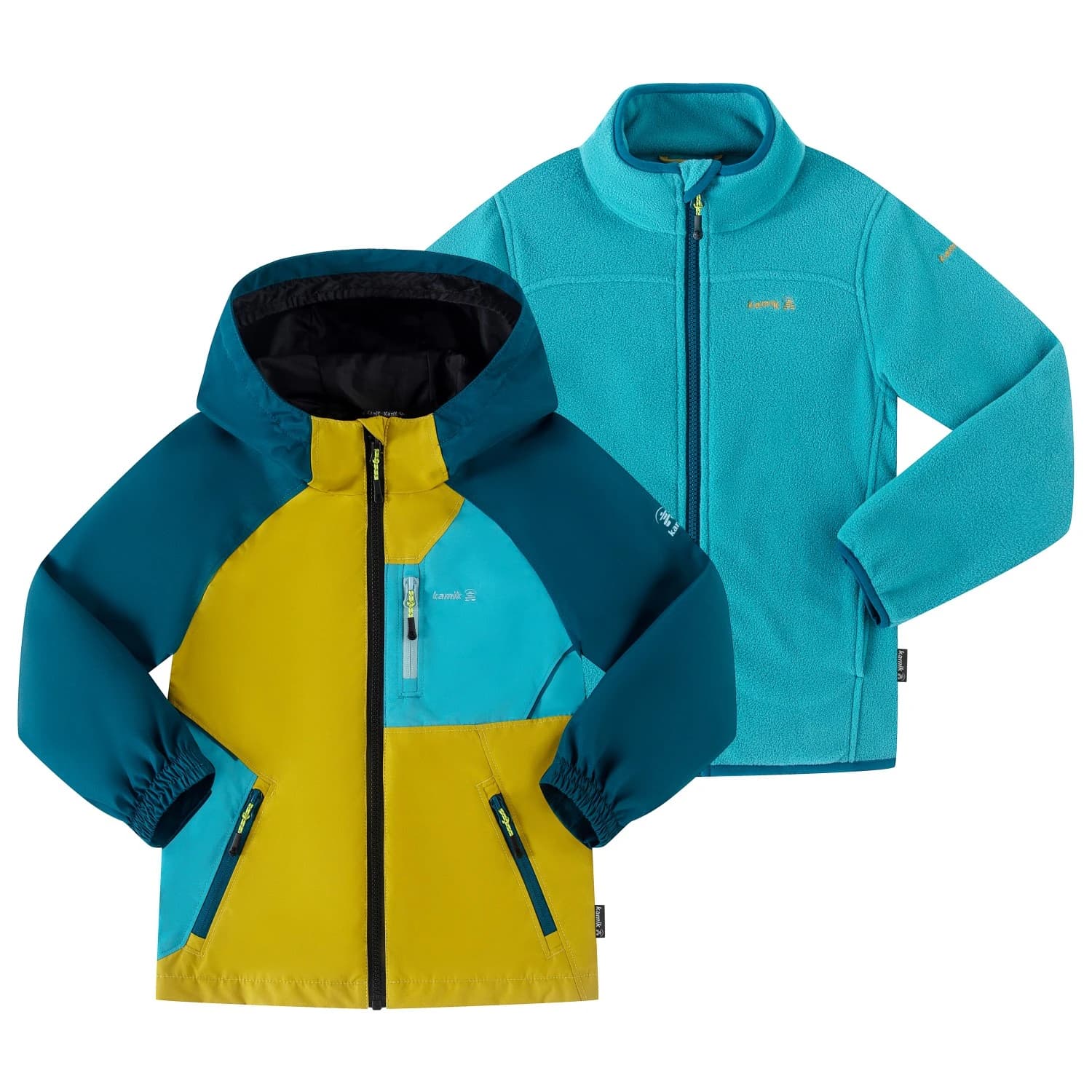 Детско 3-в-1 яке Kamik Kid's Silas Waterproof jacket - Avocado / Abyss