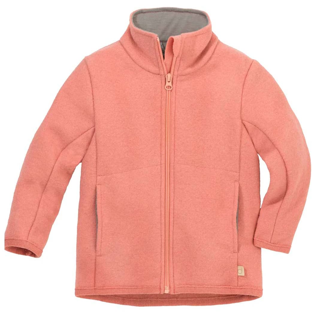 Детско вълнено яке disana Kids' Zip-Up Jacket Merino jacket - Softpink