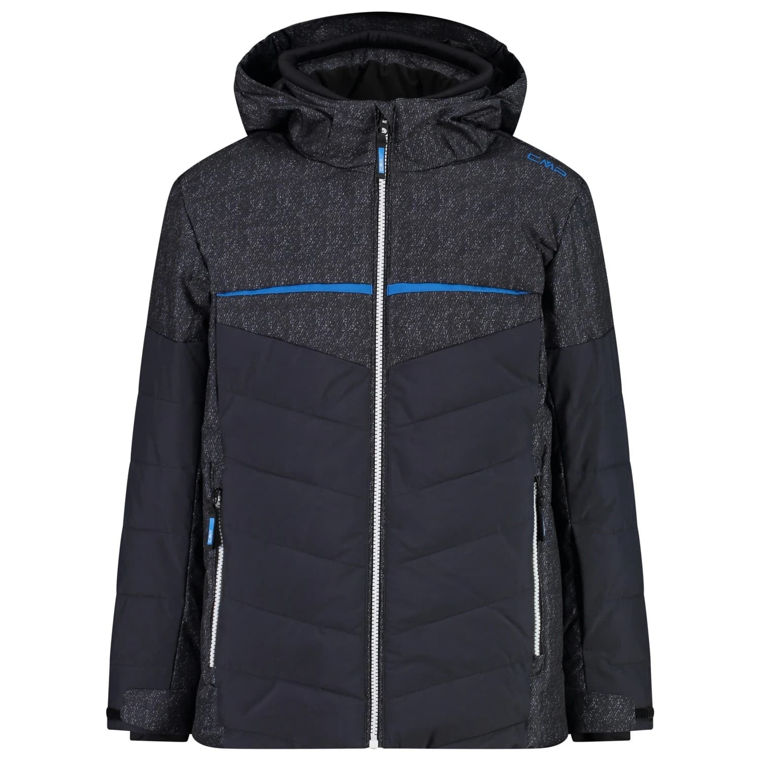 Детско ски яке Cmp Kid's Jacket Snaps Hooded Ski jacket - ANTRACITE