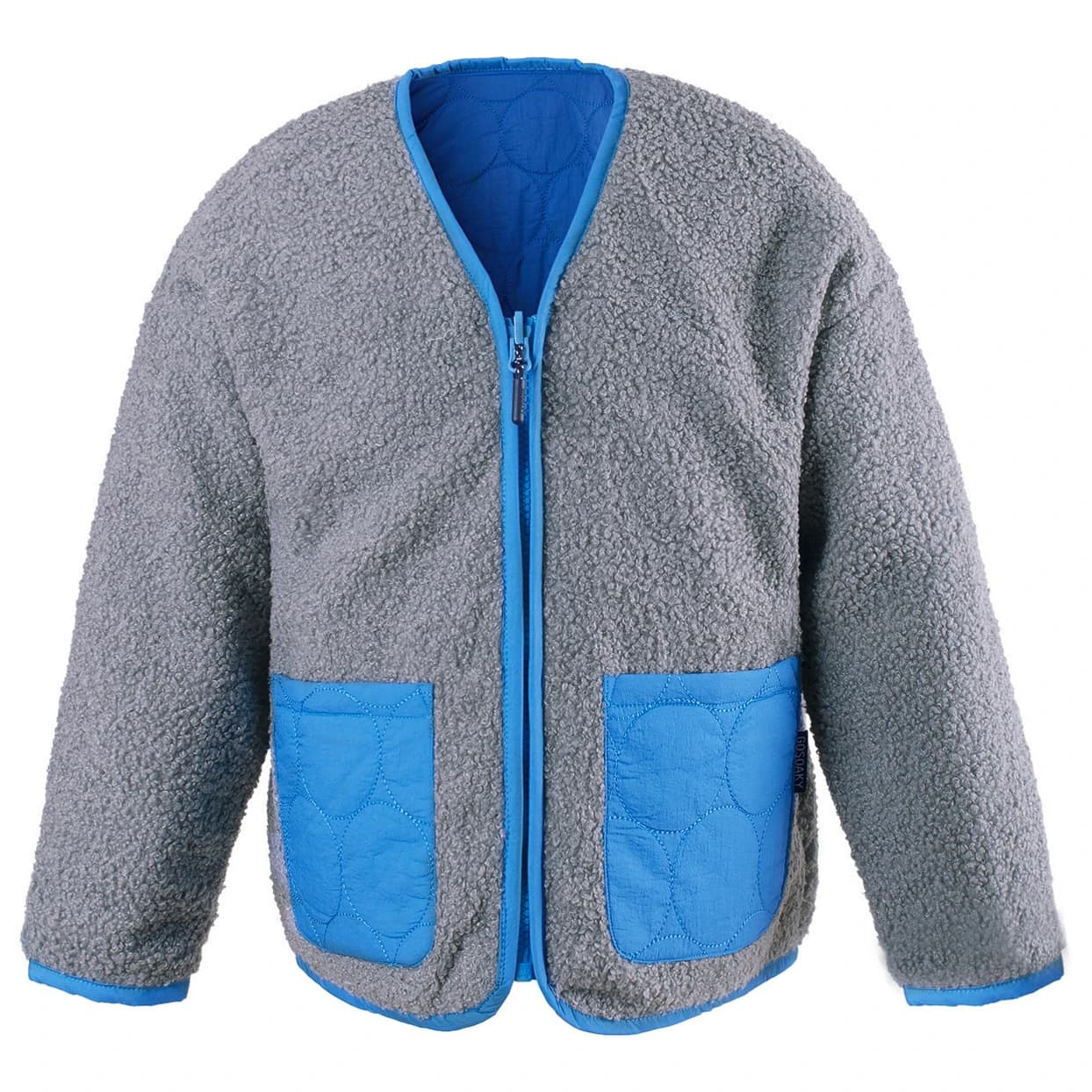 Детско поларено яке GOSOAKY Kid's Friendly Whale Casual jacket - Ultimate Grey / Azure Blue