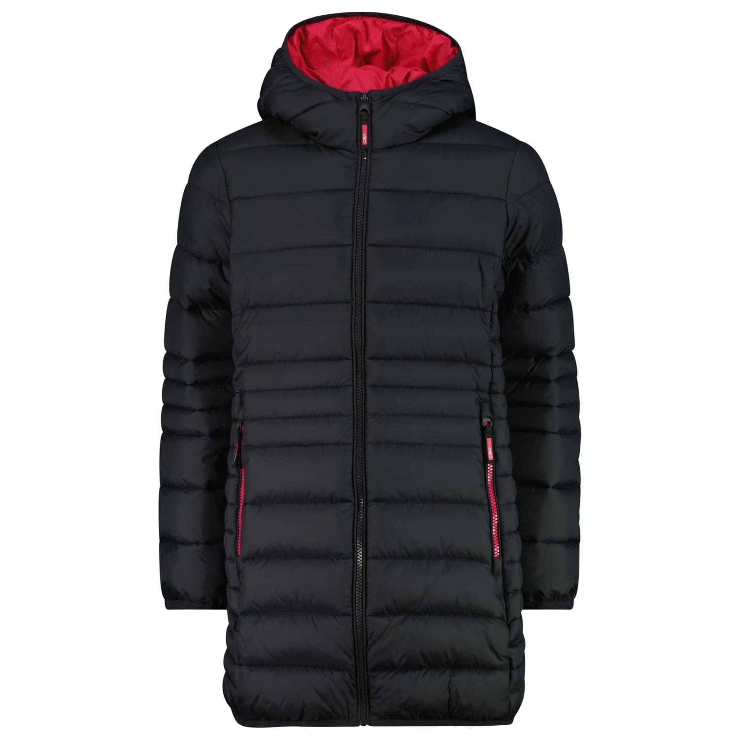 Палто CMP Girl's Down Coat Fix Hood Taffeta Coat - Antracite
