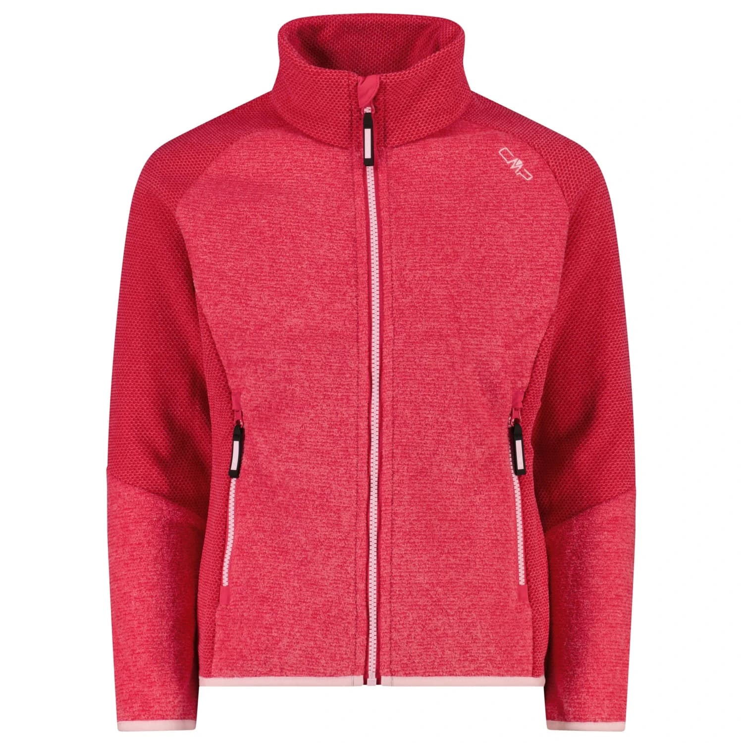Поларено яке Cmp Girl's Jacket Jacquard Knitted Stripes Fleece jacket - Carminio