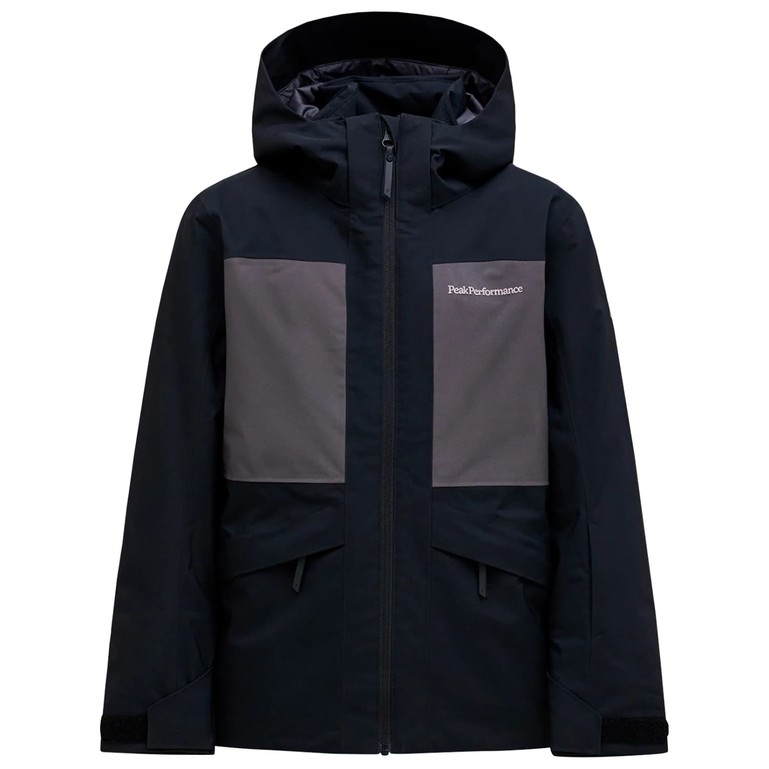 Детско ски яке Peak Performance Kid's Gravity Insulated Jacket Ski jacket - Black / Motion Grey