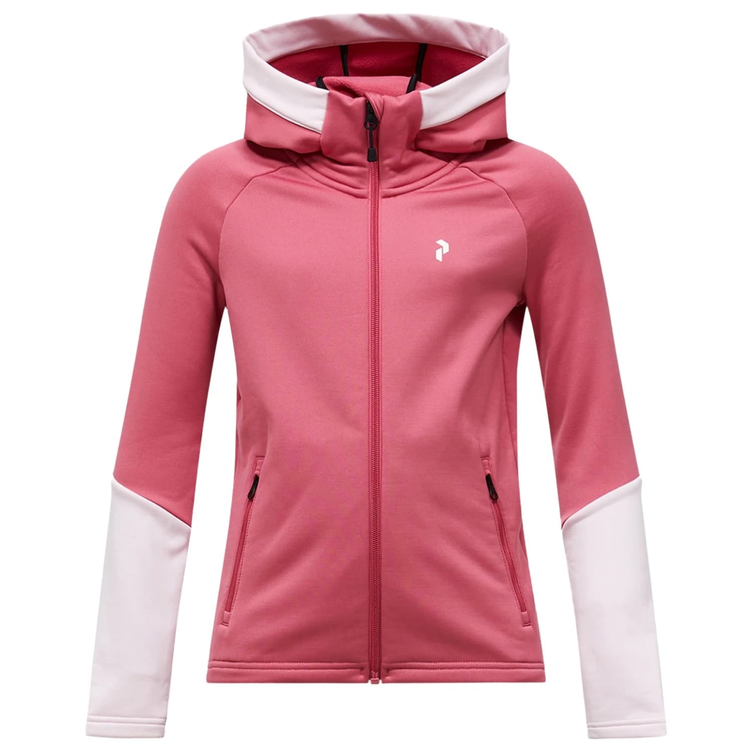 Детско поларено яке Peak Performance Kid's Rider Essentials Zip Hood Fleece jacket - Mountain Blush / Frosted Blossom