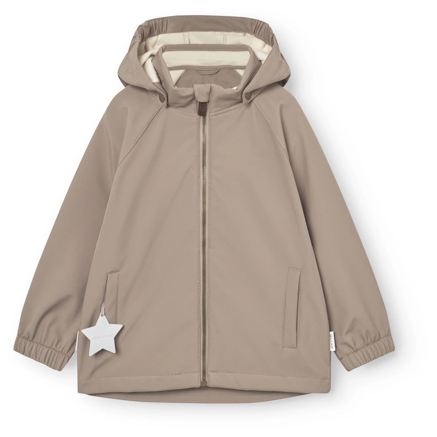 Детско софтшел яке Mini a ture Kid's Mataden Softshell Jacket - Grey Brown
