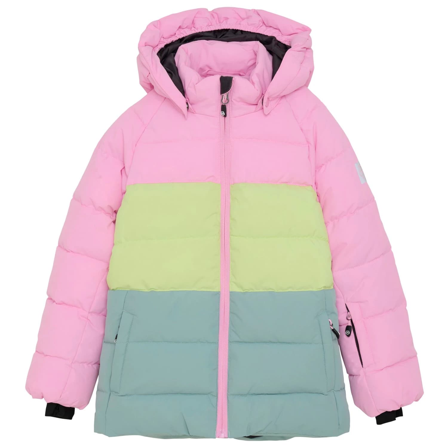 Детско ски яке Color kids Girl's Ski Jacket Quilt & Colorblock Ski jacket - Bonbon