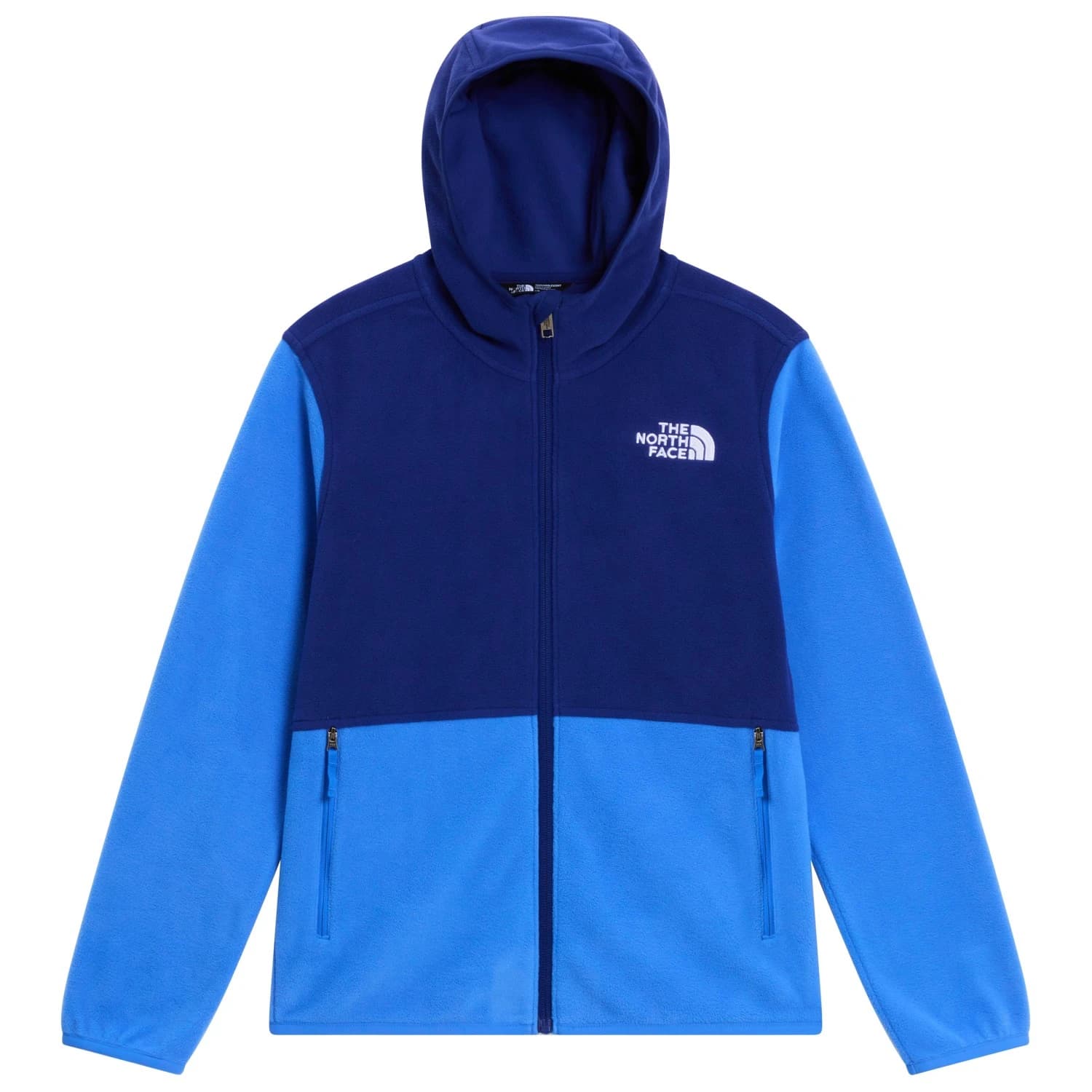 Поларено яке The North Face Teen's Glacier Fullzip Hoodie Fleece jacket - Bold Blue / Active Blue