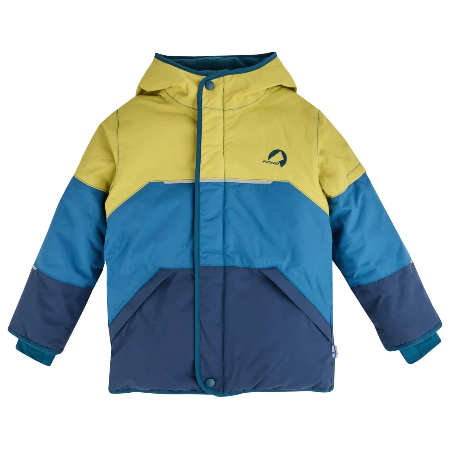 Детско зимно яке Finkid Kid's Taika Snow Ski jacket - Apple Green / Ocean
