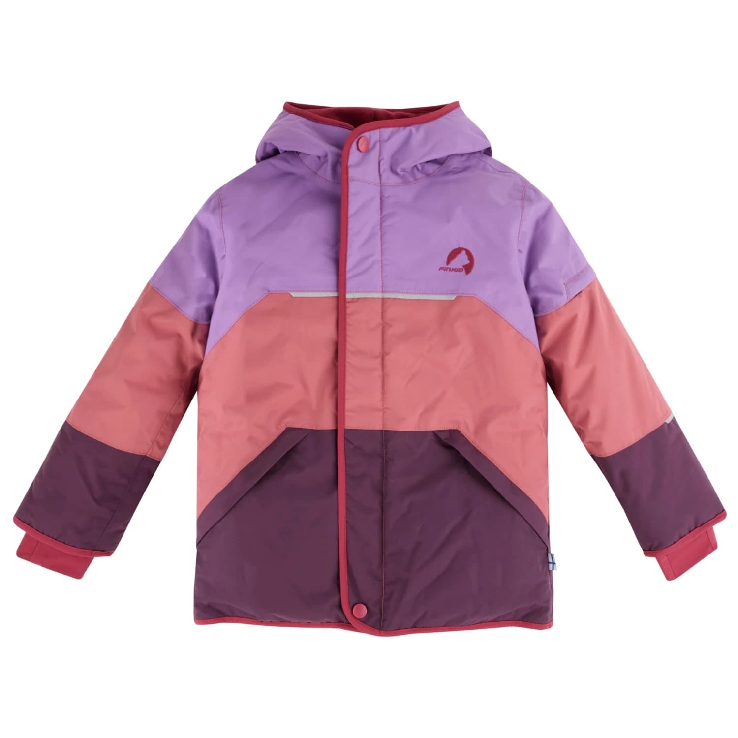 Детско зимно яке Finkid Kid's Taika Snow Ski jacket - Bellflower / Berry