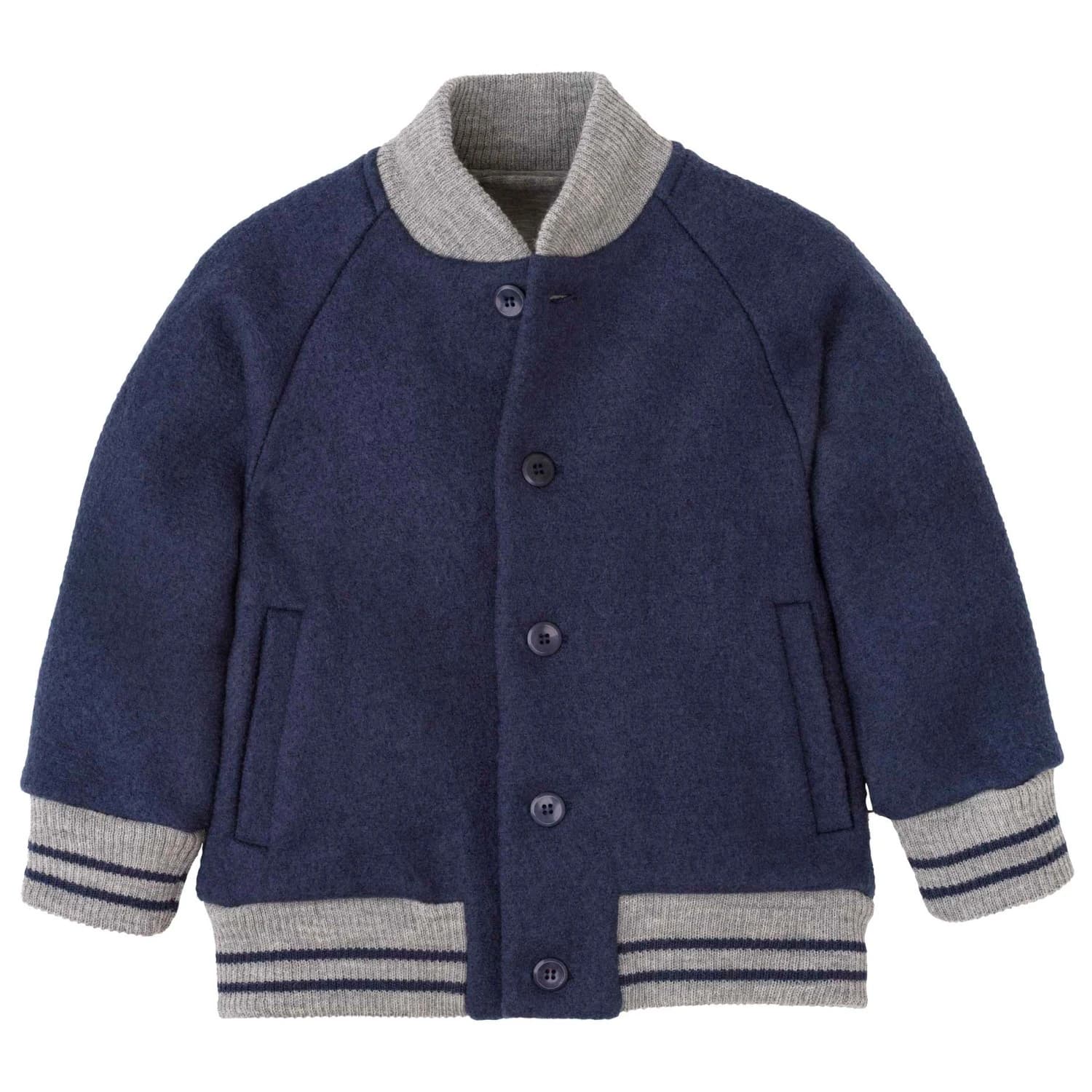 Детско вълнено яке disana Kid's College-Jacke Wool jacket - Indigo