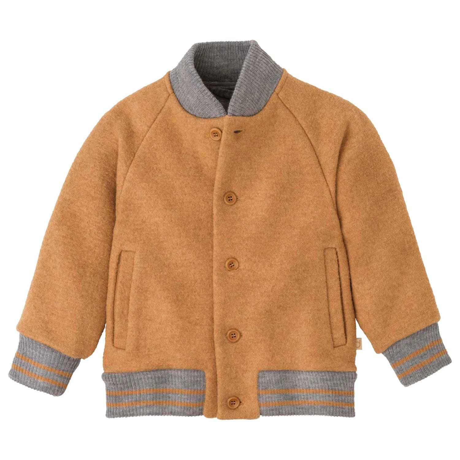 Детско вълнено яке disana Kid's College-Jacke Wool jacket - Karamell
