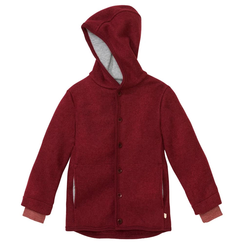 Детско вълнено яке disana Kid's Walk-Jacke Wool jacket - Cassis