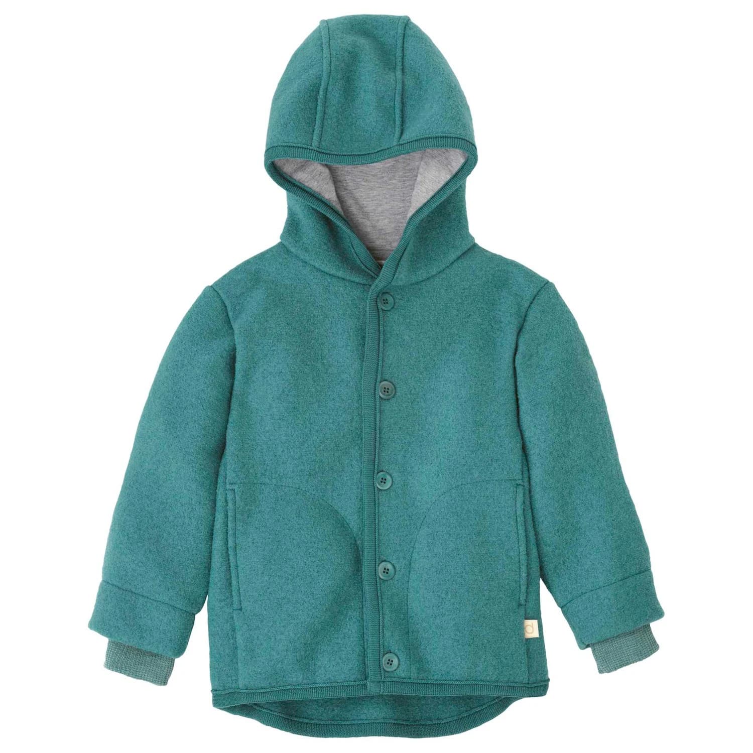 Детско вълнено яке disana Kid's Walk-Jacke Wool jacket - Eukalyptus