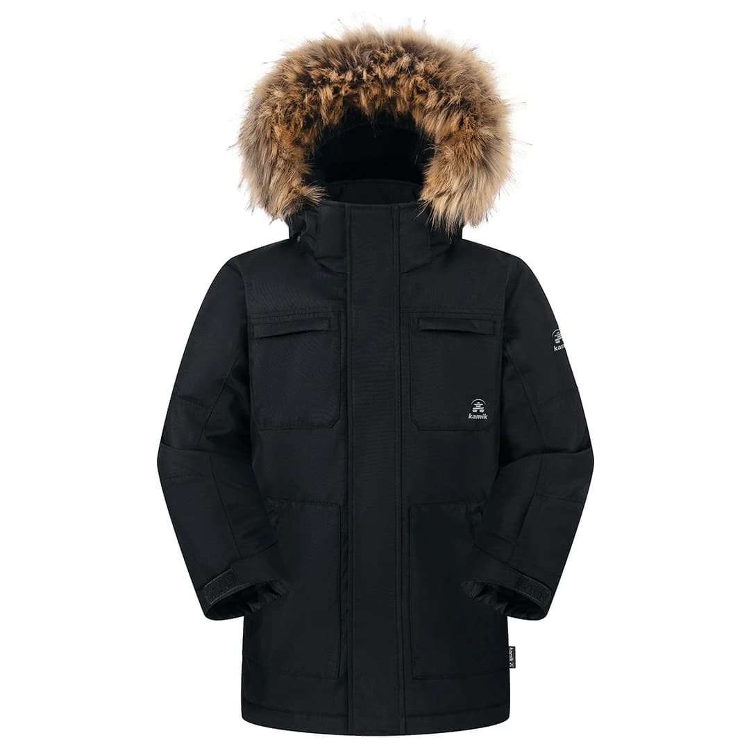 Детско яке парка Kamik Kid's Enzo Parka - Black