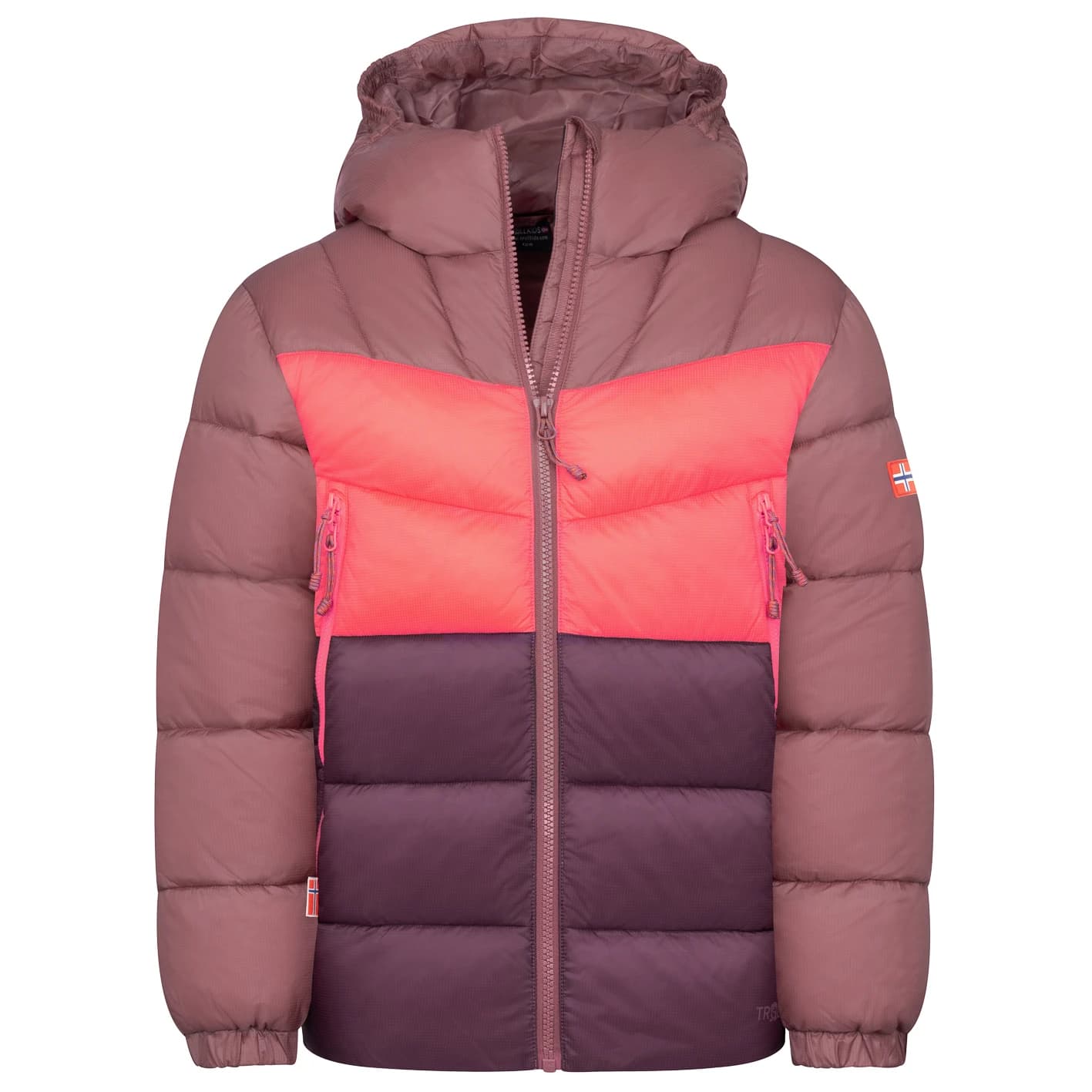 Детско синтетично яке Trollkids Kid's Kirkenes Jacket Synthetic jacket - Frozen Berry / Deep Ruby