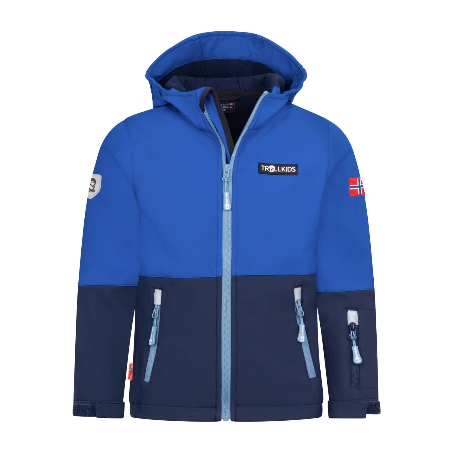 Детско софтшел яке Trollkids Kid's Skjorta Jacket Softshell jacket - Royal Blue / Navy