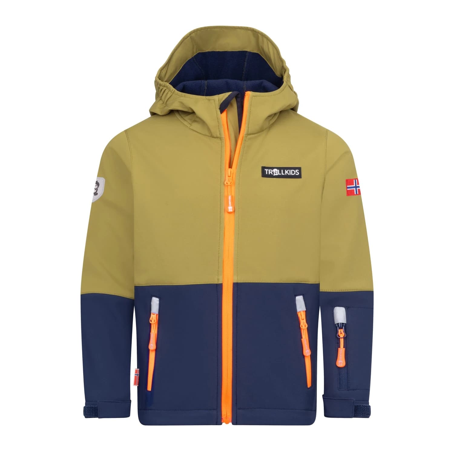 Детско софтшел яке Trollkids Kid's Skjorta Jacket Softshell jacket - Spruce Green / Navy