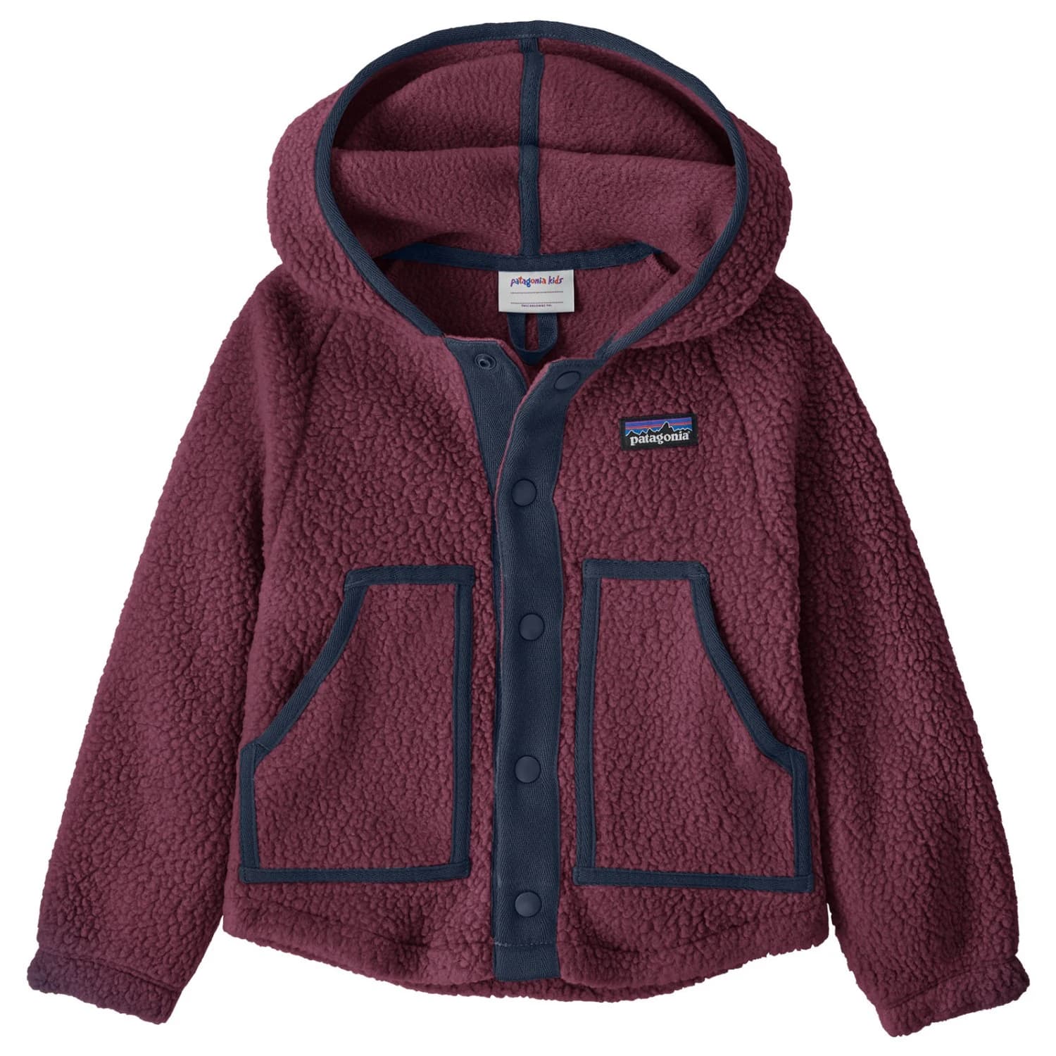 Детско поларено яке Patagonia Kid's Baby Retro Pile Jacket Fleece jacket - Berry Fig
